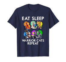 Ladda upp bild till gallerivisning, Funny shirts V-neck Tank top Hoodie sweatshirt usa uk au ca gifts for Eat Sleep Warrior Cats Repeat Funny Cat Lover T-Shirt 513133