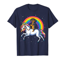 Ladda upp bild till gallerivisning, Funny shirts V-neck Tank top Hoodie sweatshirt usa uk au ca gifts for Dachshund Unicorn T shirt Girls Space Galaxy Rainbow Dog Tee 1552075