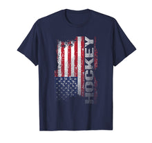 Ladda upp bild till gallerivisning, Funny shirts V-neck Tank top Hoodie sweatshirt usa uk au ca gifts for Hockey Player Gifts, Cool USA Flag Hockey T Shirt 1263795
