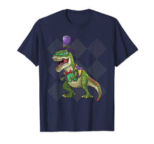 Ladda upp bild till gallerivisning, Kids Mardi Gras Shirt Dinosaur T Rex Beads Costume Grunge 1662694