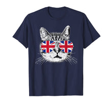 Ladda upp bild till gallerivisning, Funny shirts V-neck Tank top Hoodie sweatshirt usa uk au ca gifts for UK Union Jack Flag T-Shirt English England Cat Lover British 202407