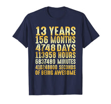 Ladda upp bild till gallerivisning, Funny shirts V-neck Tank top Hoodie sweatshirt usa uk au ca gifts for 13 Years Old 13th Birthday Gold Vintage T Shirt 156 Months 1468577