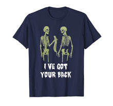 Ladda upp bild till gallerivisning, Funny Halloween I've Got you Back Funny Halloween Skeleton T-Shirt 918659
