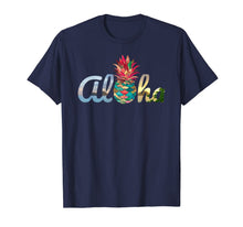 Ladda upp bild till gallerivisning, Cute Aloha Hawaii Pineapple Mermaid Coral Girls Women Tshirt 98804