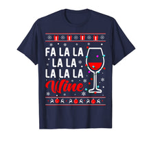 Ladda upp bild till gallerivisning, Funny shirts V-neck Tank top Hoodie sweatshirt usa uk au ca gifts for Fa La La La Wine With Christmas Lights Ugly Sweater T-Shirt 1376669