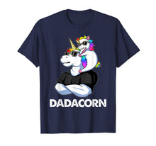 Ladda upp bild till gallerivisning, Dadacorn - Unicorn Dad and Baby 4th of July Papa Gift Tshirt 65863