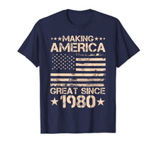 Ladda upp bild till gallerivisning, Funny Born in 1980 40 Years Old 40th Birthday Gifts Him Her T-Shirt-1355180
