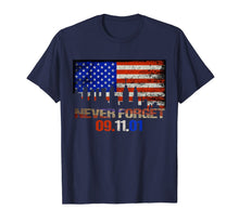 Ladda upp bild till gallerivisning, Never Forget 09.11.2001 American Flag Tshirt Patriotic Shirt 59799