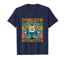 Ladda upp bild till gallerivisning, Dungeon Meowster Funny NerdyGamer Cat-D20 Dice RPG T-Shirt647017
