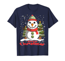 Ladda upp bild till gallerivisning, Snowman Merry Christmas Tree Snowflakes Cute Funny T-Shirt