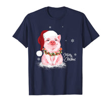 Ladda upp bild till gallerivisning, Funny shirts V-neck Tank top Hoodie sweatshirt usa uk au ca gifts for Cute Pig Santa Hat Merry Christmas Pig Lover Gifts T-Shirt 517195