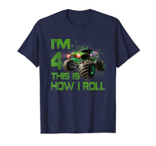 Ladda upp bild till gallerivisning, Im 4 This Is How I Roll 4 Years Old 4th Birthday T-Shirt 120273