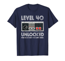 Ladda upp bild till gallerivisning, 40 Year Old Fourty Birthday Gift Level 40 unlocked gamer T-Shirt-201277