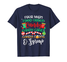 Ladda upp bild till gallerivisning, Four Main Food Groups Elf Buddy Christmas Pajama Xmas Gifts T-Shirt-3112313