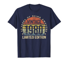 Ladda upp bild till gallerivisning, 40 Year Old Gifts Vintage 1980 Limited Edition 40th Birthday T-Shirt-210554