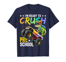 Ladda upp bild till gallerivisning, Preschool Dinosaur Monster Truck Back to School Shirt Boys 96782