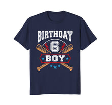 Ladda upp bild till gallerivisning, Kids 6 Years Old Boy 6th Birthday T-Shirt Baseball Gift 1160774