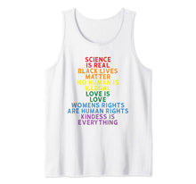 Ladda upp bild till gallerivisning, Science is real Black Lives Matter Love is Love Tank Top 36426