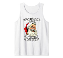 Ladda upp bild till gallerivisning, Christmas in July Shirt Santa Hot As Balls Summer Santa Gift Tank Top 472265
