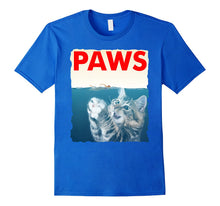 Ladda upp bild till gallerivisning, Paws Shirt Funny Cat Parody T-Shirt - Shark Kitten Tee 168395