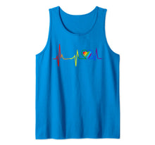 Ladda upp bild till gallerivisning, LGBT Rainbow Heartbeat T shirt Gay and Lesbian Pride month Tank Top 89208