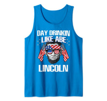 Ladda upp bild till gallerivisning, Day Drinkin Like Lincoln T Shirt Abraham Merica 4th of July Tank Top 105323