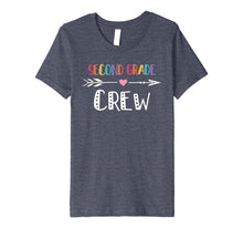 Ladda upp bild till gallerivisning, Second Grade Crew Teacher Rainbow Gift Shirt back To School 2360305