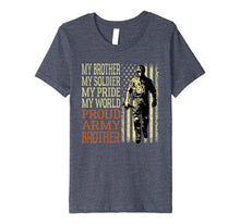 Ladda upp bild till gallerivisning, My Brother My Soldier Hero Military Proud Army Brother Gift Premium T-Shirt 856339