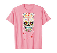 Ladda upp bild till gallerivisning, Nurse Sugar Skull Shirt Halloween Day Of The Dead Dia De Los T-Shirt 84696