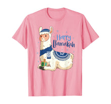 Ladda upp bild till gallerivisning, Funny shirts V-neck Tank top Hoodie sweatshirt usa uk au ca gifts for Funny Hanukkah Llama Pun Happy Llamakah Gifts T-Shirt 247893