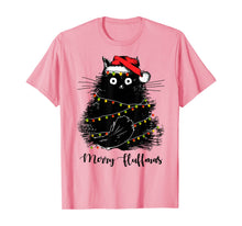 Ladda upp bild till gallerivisning, Funny shirts V-neck Tank top Hoodie sweatshirt usa uk au ca gifts for Merry Fluffmas Cats With Santa Hat Merry Christmas Gifts T-Shirt 240498