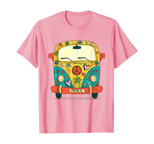 Ladda upp bild till gallerivisning, Vintage Hippie Van Flower Bus With Peace Sign Gift 60s 70s T-Shirt 262034