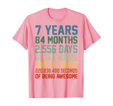 Ladda upp bild till gallerivisning, Vintage 7th Birthday 7 Years Old Wedding Anniversary Gift T-Shirt