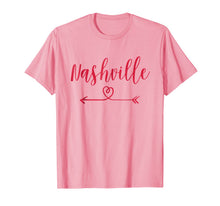 Ladda upp bild till gallerivisning, Nashville Love Heart T-Shirt Handwriting Style 993264