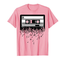 Ladda upp bild till gallerivisning, Cassette T Shirt - Music notes & Retro Cassette Tape 1181589