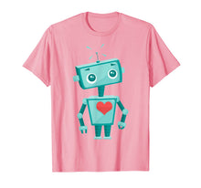 Ladda upp bild till gallerivisning, Robot Heart Valentine's Day Gift Shirt For Kids Girls 834635