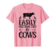 Ladda upp bild till gallerivisning, Easily Distracted By Cows T Shirt Cow Men Women Gifts Farmer 259362
