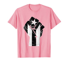 Ladda upp bild till gallerivisning, Puerto Rico Resiste Black Flag TShirt Fist 53508