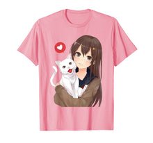 Ladda upp bild till gallerivisning, Funny shirts V-neck Tank top Hoodie sweatshirt usa uk au ca gifts for Cute Anime Girl and Kitty Cat Tee Shirt 385201