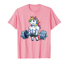 Ladda upp bild till gallerivisning, Unicorn Weightlifting T shirt Deadlift Fitness Gym Women Tee