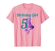 Ladda upp bild till gallerivisning, Funny shirts V-neck Tank top Hoodie sweatshirt usa uk au ca gifts for 5th Birthday Girl Of Mermaid T-shirt 5 Years Old Mermaid 2099324