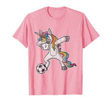Ladda upp bild till gallerivisning, Dabbing Unicorn T Shirt Girls Soccer Gifts
