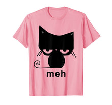 Ladda upp bild till gallerivisning, Meh Black Cat Funny Gift For Cat Lovers Men Women T-Shirt 95483