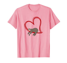 Ladda upp bild till gallerivisning, Valentines Sloth Shirt Girls Women Sloths Gifts for Women T-Shirt-672486