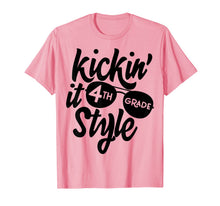 Ladda upp bild till gallerivisning, Kickin it 4th Grade Style Shirt Kids Back to School Teacher T-Shirt 165562