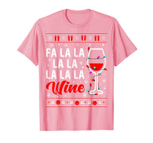 Ladda upp bild till gallerivisning, Funny shirts V-neck Tank top Hoodie sweatshirt usa uk au ca gifts for Fa La La La Wine With Christmas Lights Ugly Sweater T-Shirt 1376669