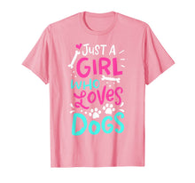 Ladda upp bild till gallerivisning, Just A Girl Who Loves Dogs Funny Gift Dog Trainer School T-Shirt 327583