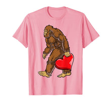 Ladda upp bild till gallerivisning, Bigfoot Heart Funny Valentines Day Men Love Sasquatch Gifts T-Shirt-418972