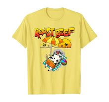 Ladda upp bild till gallerivisning, Roast Beef Cow On Beach Vacation Sun Tan Kids Men Women T-Shirt 135688