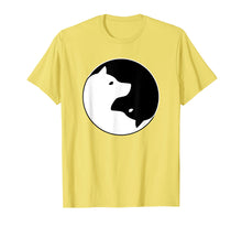 Ladda upp bild till gallerivisning, Funny shirts V-neck Tank top Hoodie sweatshirt usa uk au ca gifts for Cool Yin Yang Dog T-Shirt - Cute Shiba Inu Tee - Black White 2914686